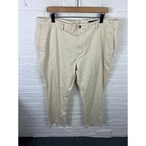 Vineyard Vines Men's Straight Leg Breaker Pants Flat Front Beige Size W40 x L32